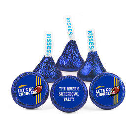 Personalized Chargers Football Party Hershey's Kisses