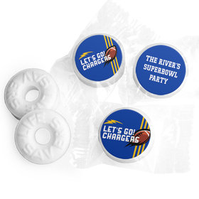 Personalized Chargers Football Party Life Savers Mints