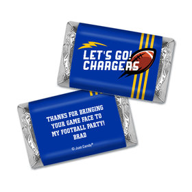 Personalized Hershey's Miniatures Chargers Football Party