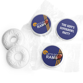 Personalized Rams Football Party Life Savers Mints