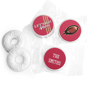 Personalized 49ers Football Party Life Savers Mints