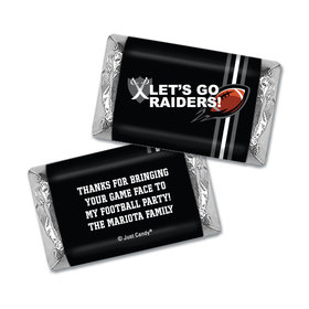 Personalized Hershey's Miniatures Wrappers Raiders Football Party