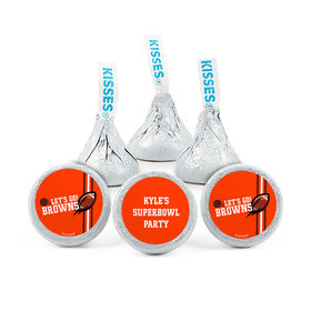 Personalized Browns Football Party Hershey's Kisses