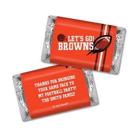Personalized Hershey's Miniatures Wrappers Browns Football Party