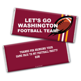Personalized Washington Football Party Hershey's Chocolate Bar & Wrapper