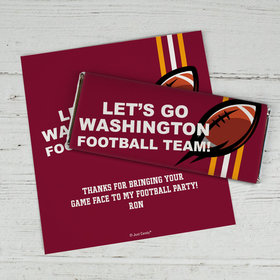 Personalized Washington Football Party Chocolate Bar Wrappers Only