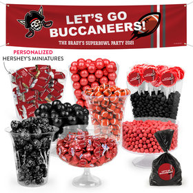 Personalized Buccaneers Football Party Deluxe Candy Buffet