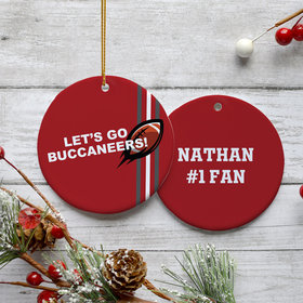 Personalized Let's Go Buccaneers! Ornament