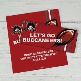 Personalized Buccaneers Football Party Chocolate Bar Wrappers Only