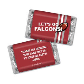 Personalized Football Party Lets Go Falcons Hershey's Miniatures and Wrappers