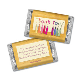Teacher Appreciation Personalized Hershey's Miniatures Wrappers Crayon