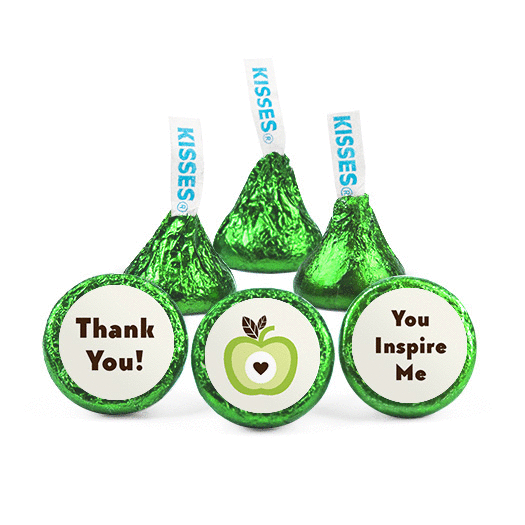 Personalized Teacher Appreciation One Cool Apple Hershey's Kisses