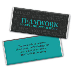 Personalized Teamwork Makes The Dream Work Chocolate Bar