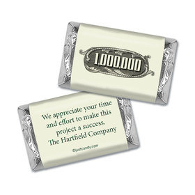 Personalized Business Thank You Thanks a Million Hershey's Miniature Wrappers Only