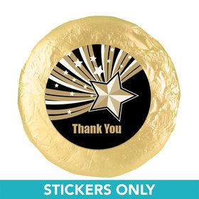 Business Thank You 1.25" Sticker Gold Stars (48 Stickers)