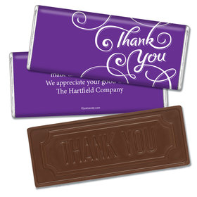 Thank You Personalized Embossed Chocolate Bar Scroll