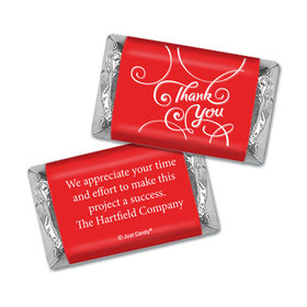 Personalized Thank You Scroll Hershey's Miniature Wrappers Only