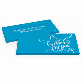 Deluxe Personalized Business Thank You Script Hershey's Chocolate Bar in Gift Box