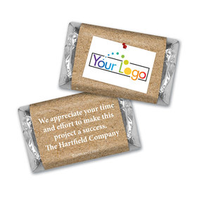 Personalized Thank You Post It Thanks with Logo Hershey's Miniatures