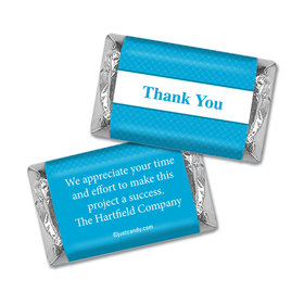 Personalized Thank You Classic Crisscross Hershey's Miniature Wrappers Only