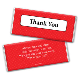 Thank You Personalized Chocolate Bar Classic Crisscross