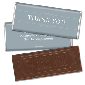 Thank You Personalized Embossed Chocolate Bar Simple
