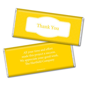 Thank You Personalized Chocolate Bar Pin Dots