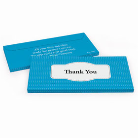 Deluxe Personalized Business Thank You Pin Dots Hershey's Chocolate Bar in Gift Box