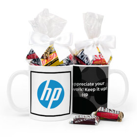 Personalized Add Your Logo 11oz Mug with Hershey's Miniatures