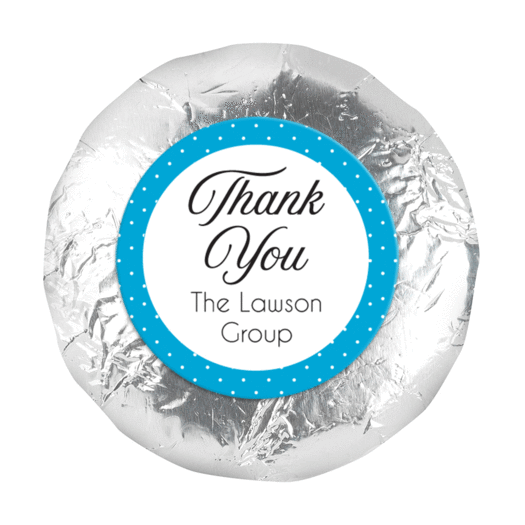 Business Promotional 1.25" Sticker (48 Stickers) Dotted Thank You