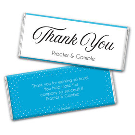 Personalized Business Dotted Thank You Chocolate Bar Wrappers