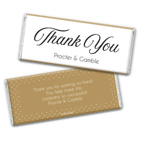 Personalized Business Dotted Thank You Chocolate Bar Wrappers