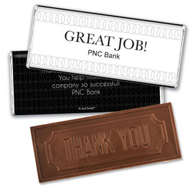 Personalized Business Thank You Great Job Embossed Chocolate Bar & Wrapper