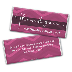Personalized Thank You Chevron Chocolate Bars