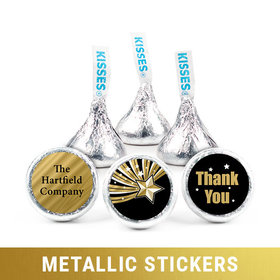 Personalized Metallic Thank You Shining Star Hershey's Kisses
