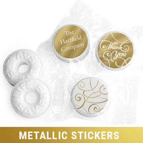 Personalized Metallic Thank You Swirls Life Savers Mints (300 Pack)