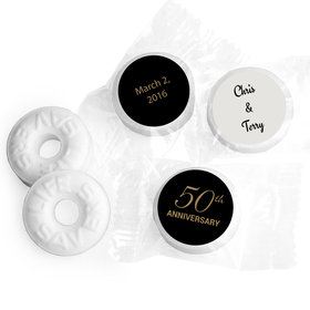 Anniversary Stickers Simple 50th Anniversary Personalized Life Savers