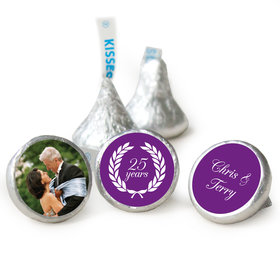 Anniversary Personalized Hershey's Kisses Then & Now Photo Assembled Kisses