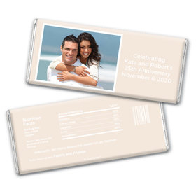 Anniversary Personalized Chocolate Bar Wrappers Photo & Message