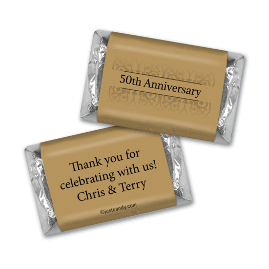 Anniversary Personalized Hershey's Miniatures Golden 50th