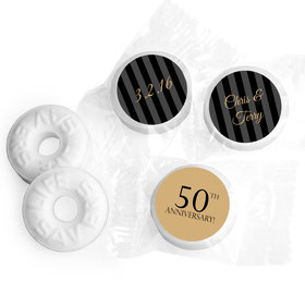 Anniversary Personalized Life Savers Mints 50th Pinstripe