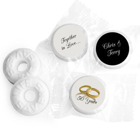 Anniversary Personalized Life Savers Mints 50th Rings