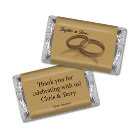 Anniversary Personalized Hershey's Miniatures Wrappers 50th Rings