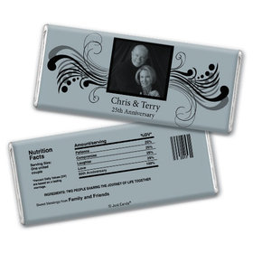 Anniversary Party Favors Personalized Chocolate Bar Chocolate & Wrapper Forever Yours 25th Anniversary Favors