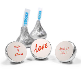 Personalized Hershey's Kisses Bubbling Love Anniversary Favors