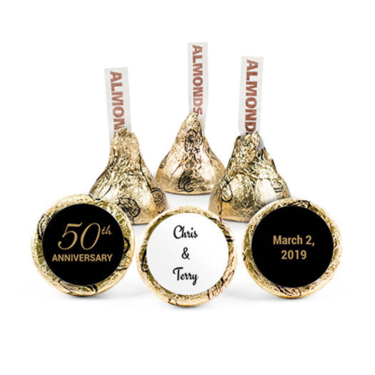 Personalized 50th Anniversary Hershey's Kisses