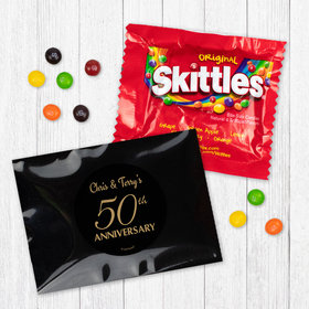 Personalized 50th Anniversary Metallic Skittles