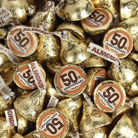 Assembled 50th Anniversary Hershey's Kisses Candy 100ct