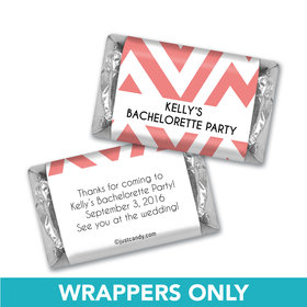 Bachelorette Party Favor Personalized Hershey's Miniatures Wrappers Chevron