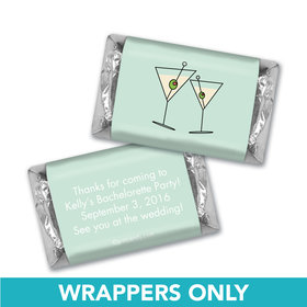 Bachelorette Party Favor Personalized Hershey's Miniatures Wrappers Martini